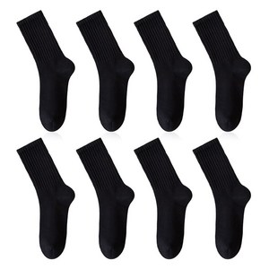 OCEANSUNFISH 남성 심플 라이크라 긴목 양말 8개입