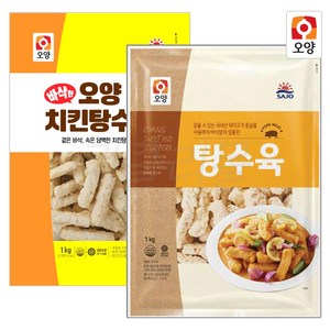 사조오양 치킨 탕수육 1kg+탕수육 1kg, 1kg, 2개