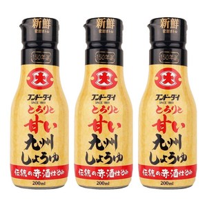 훈도다이 걸쭉하게 달콤한 큐슈 간장, 200ml, 3개