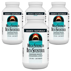 소스내츄럴스 메가 스트랭스 베타 시토스테롤 375mg 타블렛, 240정, 4개