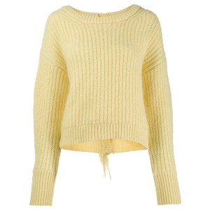 겐조 스쿱 넥 니트 스웨터, 옐로우계열, Standard S