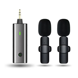 주닉스 D21CT-3 무선 핀마이크 2대1 카메라 캠코더 앰프 스피커 3.5mm 단자 [KC인증]