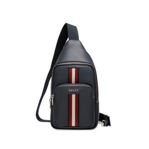 발리 리본 디테일 레더 슬링 백