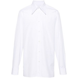 메종 마르지엘라 포 스티치 코튼 셔츠, 화이트계열, Collar (cm) 40