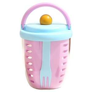 엠토이 BPA FREE 미니 샐러드 과일 도시락 런치팟 + 포크 세트 HB6901