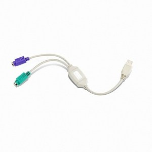 넥스트유 USB to PS2 변환 케이블 0.3m
