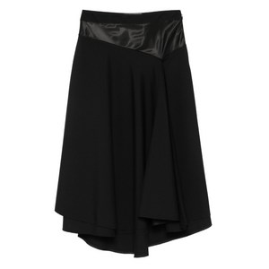 마르니 새틴 패널 미디 스커트, 블랙계열, Italy 38(KR 44-55)