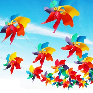 션샤인바람개비 가랜드 야외 행사 운동회 무지개 레인보우 체육대회, 단품