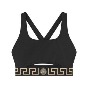 베르사체 그레카 보더 비키니 탑, 블랙계열, Numeric 1(KR 55)