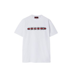구찌 로고 프린트 티셔츠, 화이트계열, Standard XS(KR 44)