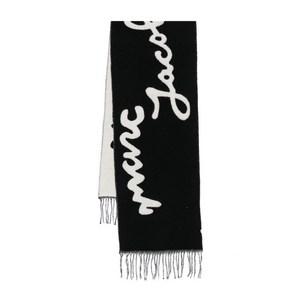 마크제이콥스 로고 자카드 프린지 스카프