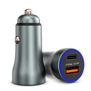 카플 60W 듀얼포트 시거잭 고속충전 핸드폰 USB 자동차 C타입 차량용 충전기