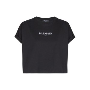 발망 로고 프린트 반소매 티셔츠, 블랙계열, Standard M(KR 66)