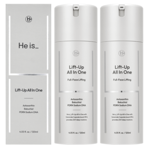 히이즈 리프트업 올인원 남성 화장품 수분 보습 주름 리프팅 탄력 로션, 120ml, 2개