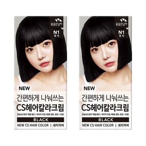 꽃을든남자 나눠쓰는 오징어 먹물 새치 염색약, 2개