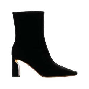알렉산더맥퀸 80mm velvet ankle boots, Italy 38.5(KR 255), 블랙계열