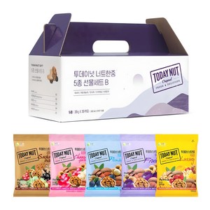 투데이넛 너트한줌 5종 견과 선물세트 B 600g, 1세트