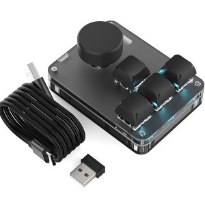 기계식 매크로 키보드 단축키 키보드 프로그레밍 키보드 편집 한손 사용 3모드 연결 2.4G 수신기 배치