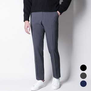 [디아웃핏]남성 프리미엄 히든밴딩 슬랙스 기본핏 테이퍼드 스판 링클프리 사계절 간절기 남자 정장바지 팬츠