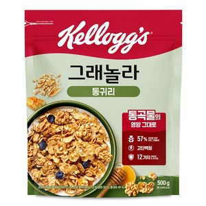 켈로그 통귀리 그래놀라 시리얼, 500g, 5개