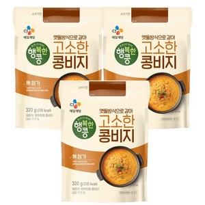 CJ 행복한콩 콩비지 (320g) 냉장, 3개, 320g