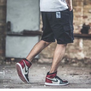 더픽 카고 반바지 남성용 남여공용 카고팬츠 커플바지