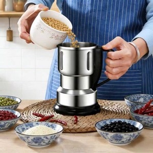 YKniorxeva 가정용 다목적 연마기 초대용량 파벽기 고운 잡곡 분쇄기 8개의 칼날 원터치 부팅