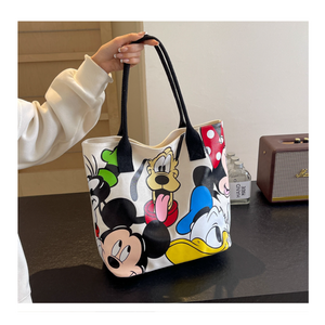 캐쥬얼 디즈니 캐릭터 캔버스 에코백 2칼라