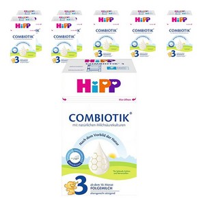 힙 콤비오틱 전분 분유 3단계, 600g, 8개