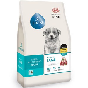 피니키 - 70% 유기농 가수분해 알러지 강아지사료, 7kg, 양고기