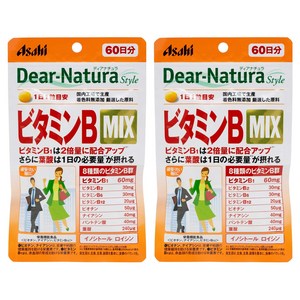Asahi 디어 내츄라 스타일 비타민B 믹스 타블렛, 60개입, 2개