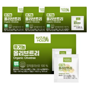 네츄럴올가 100% 유기농 올리브트리 지중해 올리브오일 캡슐, 14회분, 4박스