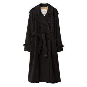 버버리 더블 브레스티드 벨트 트렌치코트, 블랙계열, UK 8(KR 55)