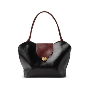 베르사체 라지 레더 숄더 백