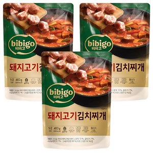 비비고 돼지고기김치찌개, 460g, 3개
