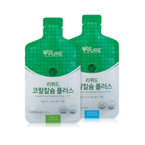 리브퓨어 리퀴드 코랄칼슘플러스 파우치 요거트향, 840ml, 1박스