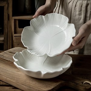 꽃잎 접시 파스타접시 샐러드 접시 깊은 접시