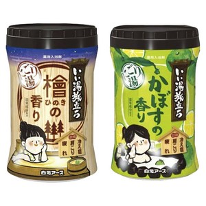 하쿠겐어스 좋은 온천 여행 니고리탕 편백나무 향 600g + 카보스 유자 향 보틀 600g