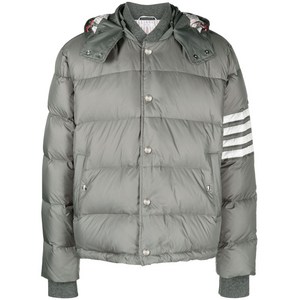 톰 브라운 4-바 매트 보머 재킷