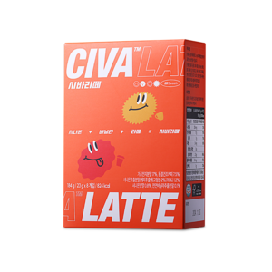 시바라떼 시나몬 바닐라 라떼 믹스 커피 스틱 (CIVA LATTE)