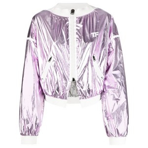 톰포드 메탈릭 크롭 보머 재킷