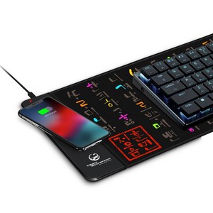 팀스콜피온 게이밍 무선충전 장패드 훈민패드 키보드 마우스 패드 고속 충전 C-PAD, C-PAD 컬러, 1개