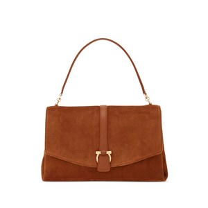 페라가모 라지 프런트 플랩 숄더 백