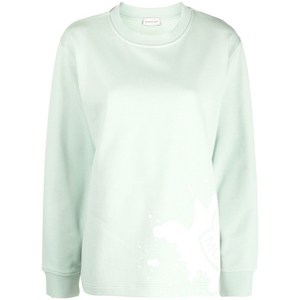 몽클레르 로고 프린트 니트 스웨트셔츠