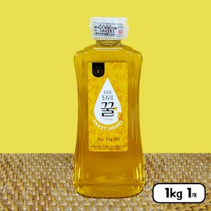 사양벌꿀 튜브 말통 업소용 대용량, 1개, 1kg