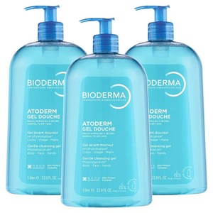 바이오더마 아토덤 젤 두쉬 젠틀 클렌징 젤, 1L, 3개