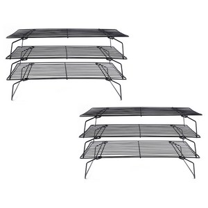 Zilanya 스테인리스 스틸 라지 폴딩 쿨링랙 3개입