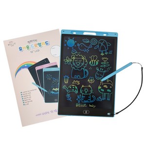 벨베이비 유아용 드로잉패드 LCD 전자칠판 28.5 x 18.9 cm