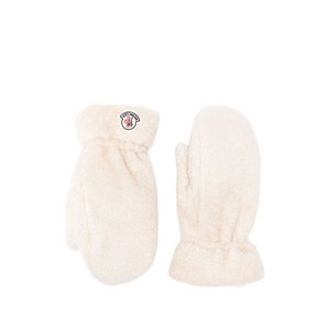 몽클레르 로고 패치 벙어리 장갑, L(KR 254), 화이트계열