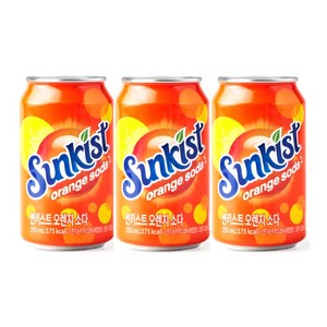 썬키스트 오렌지 탄산 소다, 355ml, 24개